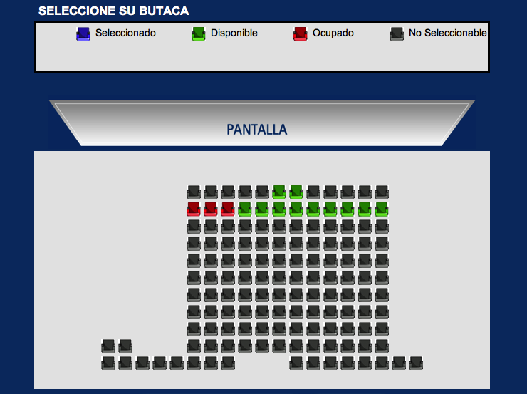 placeholder seleccion de asientos disponibles